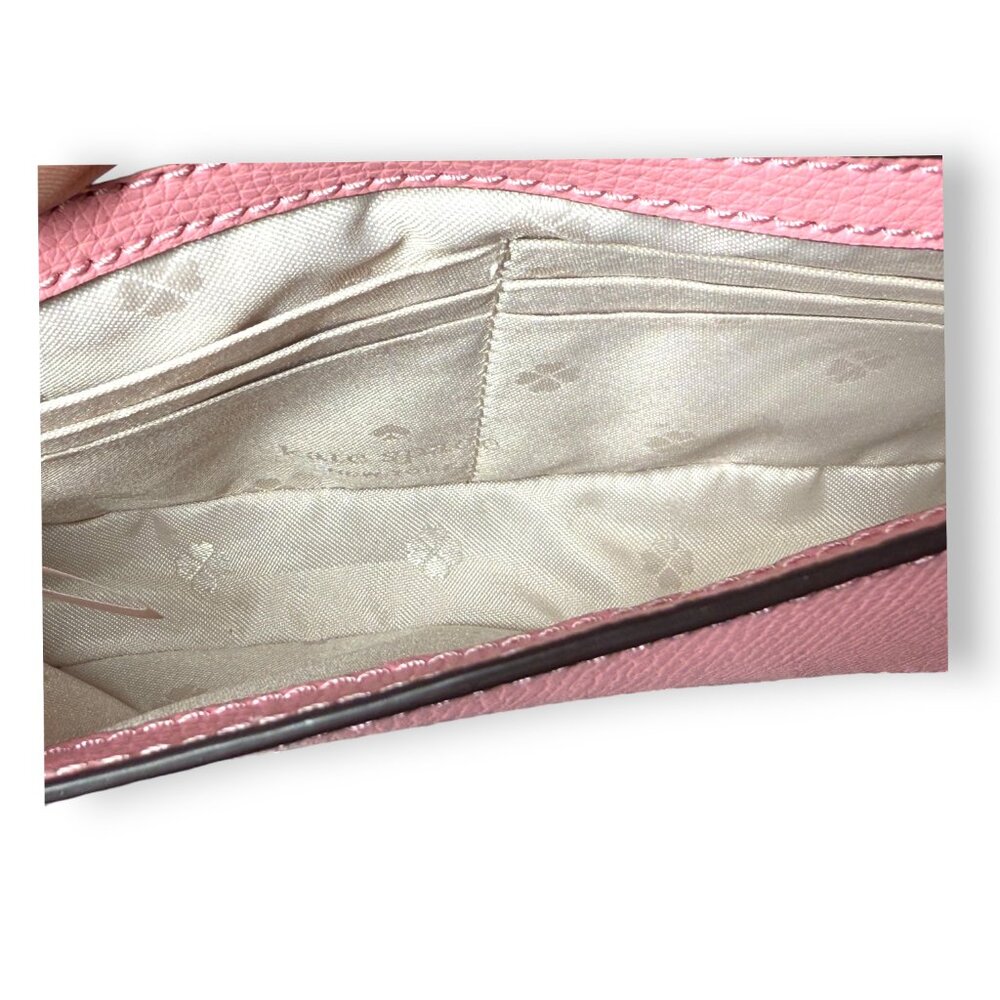 Kate Spade Sylvia Chain Wallet Crossbody "Rococo Pink" - Picture 9 of 13